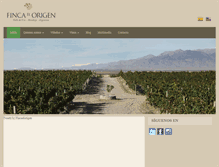 Tablet Screenshot of fincaelorigen.com